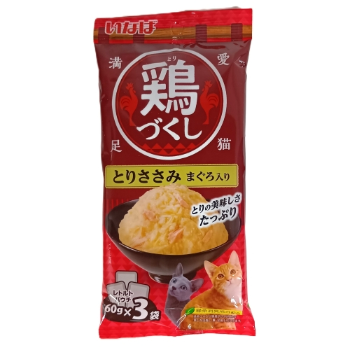 ＩＮ　鶏づくしとりささみまぐろ入り　６０ｇ&times;３