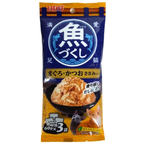 ＩＮ　魚づくしまぐろかつおささみ　６０ｇ&times;３袋