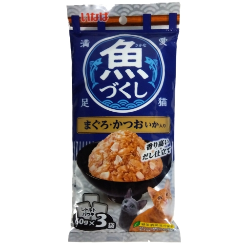 ＩＮ　魚づくしまぐろかつおいか　６０ｇ&times;３袋