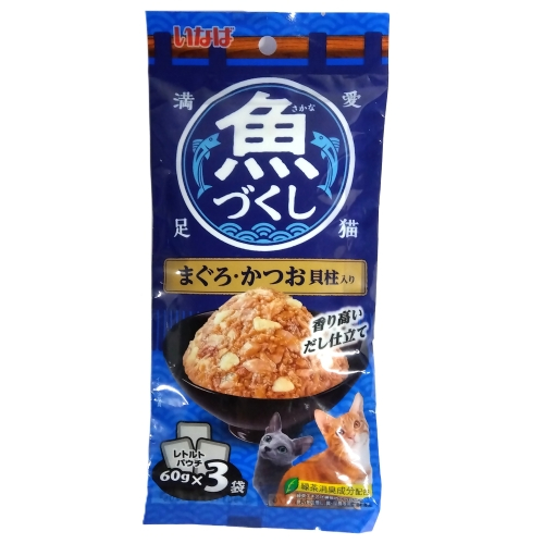 ＩＮ　魚づくしまぐろかつお貝柱　６０ｇ&times;３袋