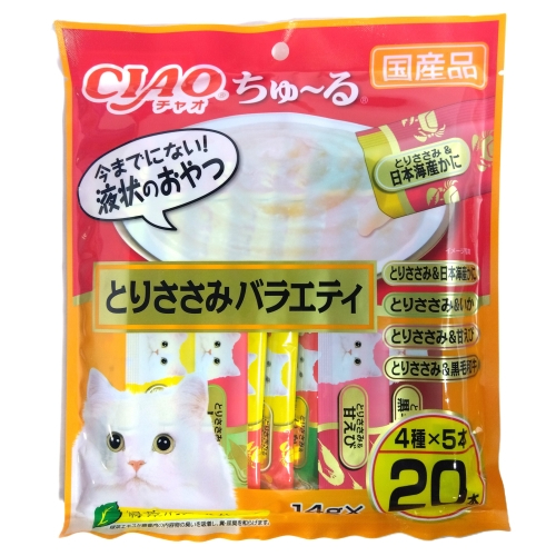 ＩＮ　ちゅーるとりささみバラエティ　１４ｇ２０本