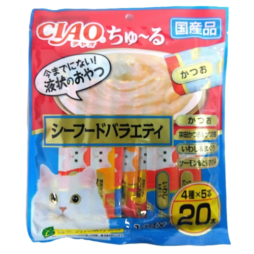 ＩＮ　ちゅーるシーフードバラエティ　１４ｇ２０本