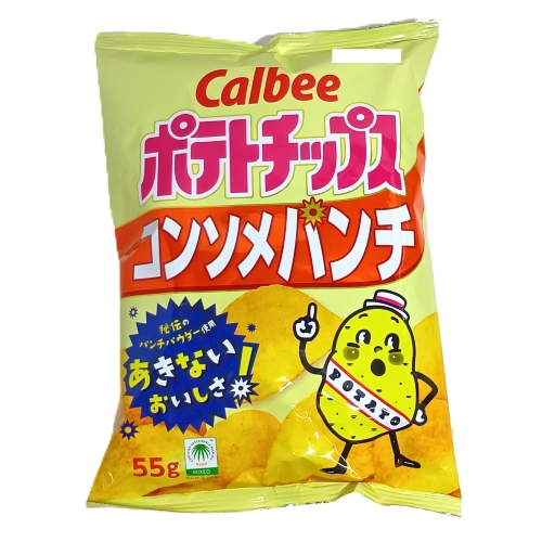 カルビー　ポテトチップスコンソメパンチ　５５ｇ