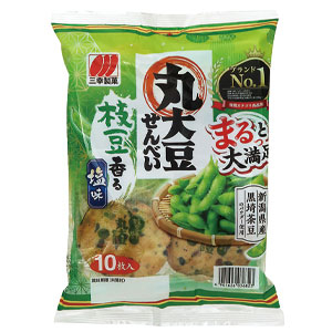 三幸 丸大豆せんべい枝豆香る塩味 10枚