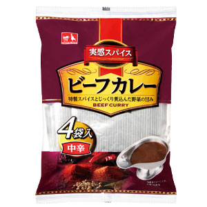 ＣＧＣ　実感スパイスビーフカレー　４Ｐ