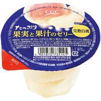 CGC たっぷり果実と果汁のゼリーもも 1個