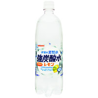 サンガリア 伊賀の天然水強炭酸水レモン 1L