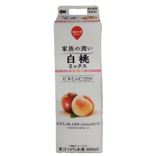 スジャータ 家族の潤い白桃ミックス 900ml