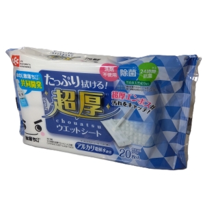 レック　水の激落ち超厚ウェットシート２０枚