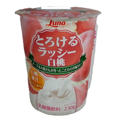 日本ルナ とろけるラッシー白桃 230g