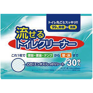 G＆G　流せるトイレクリーナー　30枚入り