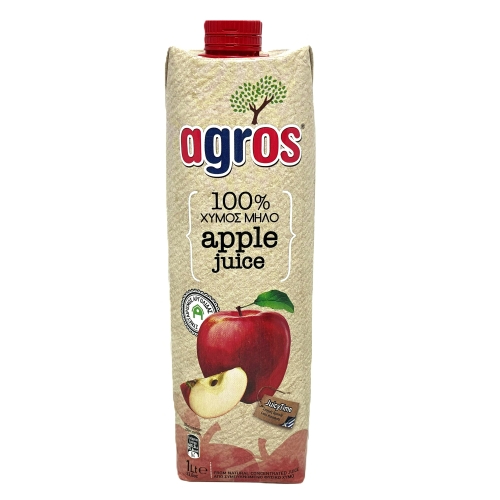 agros 濃縮果汁100%アップル 1L